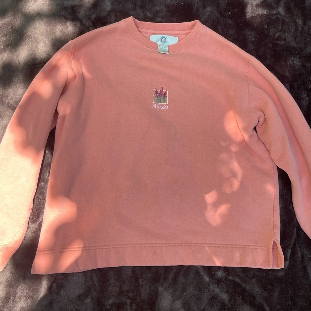 coral crew neck